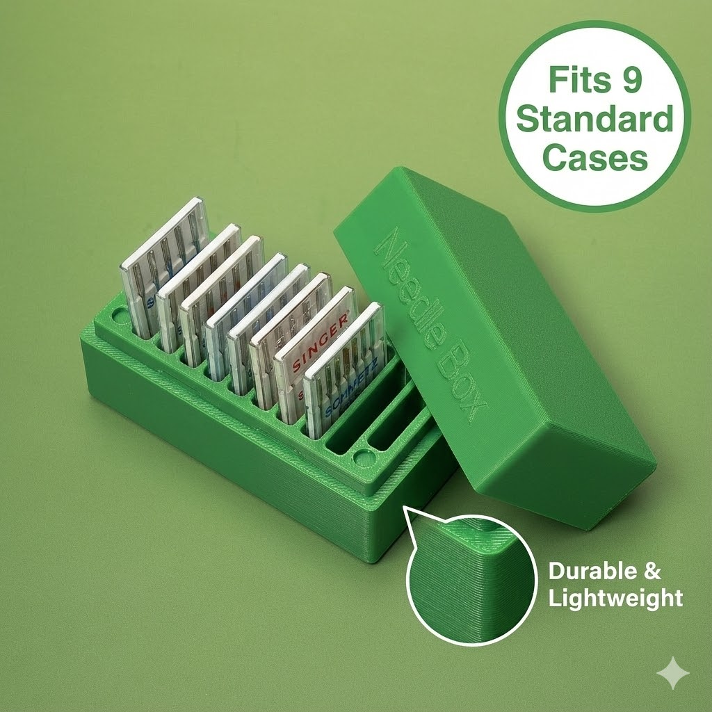 Craft Embellishment Storage - ミシン針オーガナイザーケース | ホームリトリートギルドミーティング用の9つのスロット付きポータブルストレージボックス | 理想的な職人への贈り物