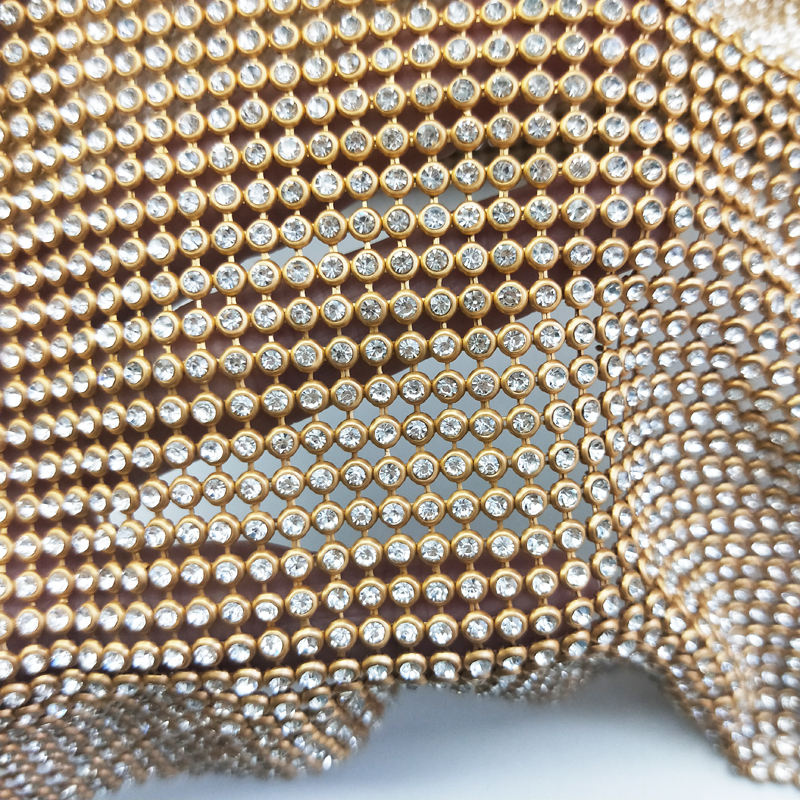 45 × 120 センチメートルキラキラゴールドベースライン - Crystal Mesh Fabric のレビューと価格