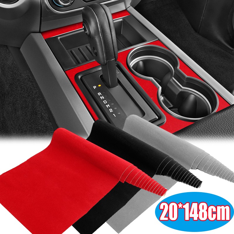 20*148 センチメートルソフトベルベット生地自己粘着車内 - Velvet Ribbon Roll のレビューと価格