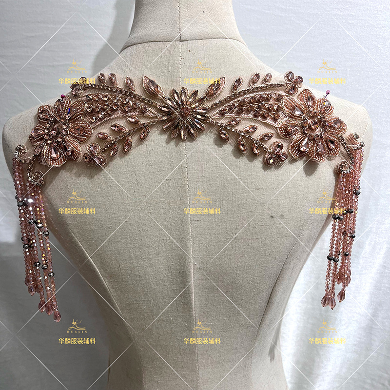 ハンドビーズフリンジトリムペンダント付き DIY 装飾ドレス - Beaded Trim Fringe のレビューと価格