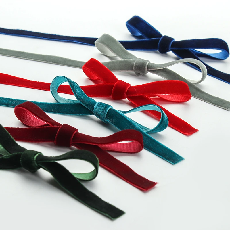 50ヤード/ロール ベルベットフロッキングリボン 花柄 手作 - Velvet Ribbon Roll のレビューと価格