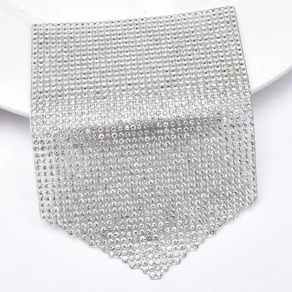 装飾用の豪華なラインストーンパッチ,衣類用のクリスタル,プリ - Hotfix Rhinestone Sheet のレビューと価格