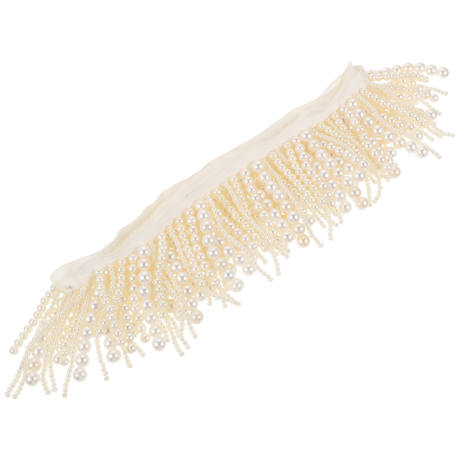 衣類用パールトリム、繊細なパールタッセルフリンジ、明るい装飾 - Tassel Fringe Trim のレビューと価格