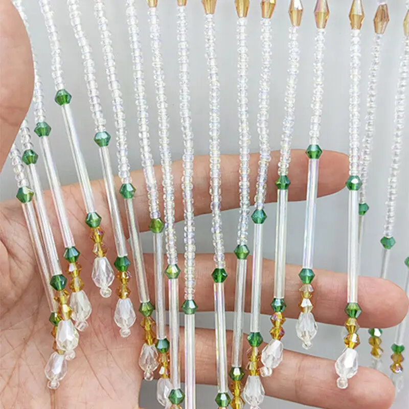 ガラス管フリンジタッセル 16 センチメートルドロップトリム - Beaded Trim Fringe のレビューと価格