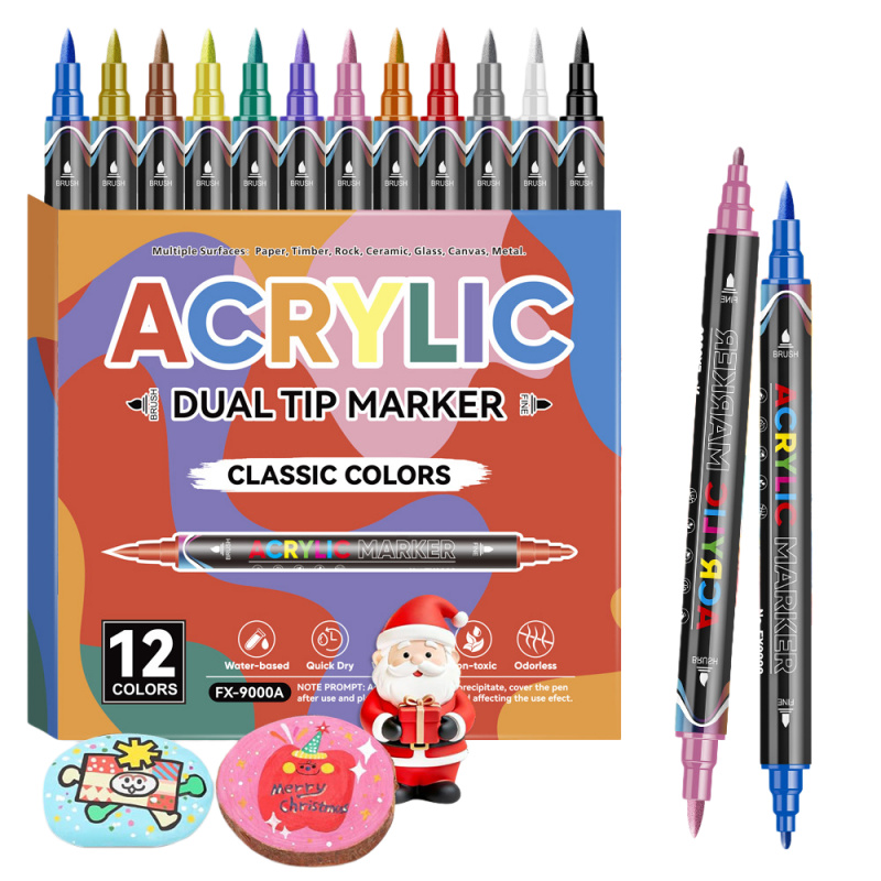 アクリルペイントマーカー、デュアルチップブラシ＆ファインアク - Copic Marker Classic のレビューと価格