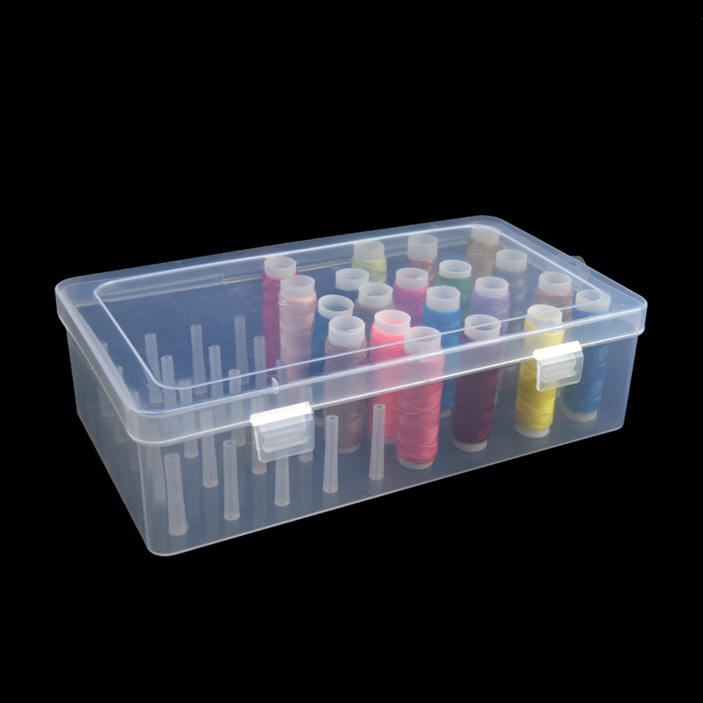 新しいミシン糸ボックス 42 個スプールボビンキャリングケー - Craft Embellishment Storage のレビューと価格