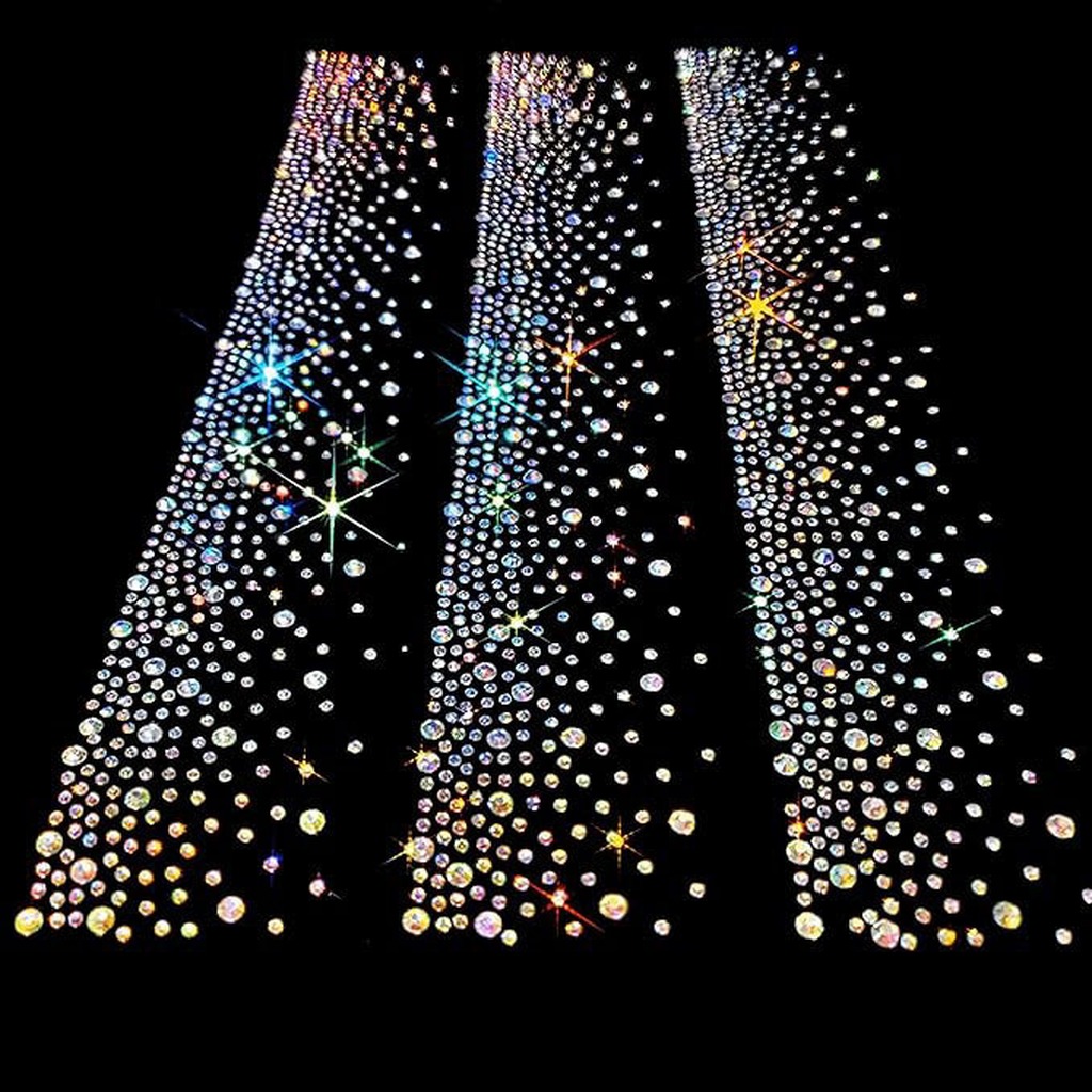 アイロン接着ラインストーンデカール 中サイズ キラキラ輝くア - Hotfix Rhinestone Sheet のレビューと価格