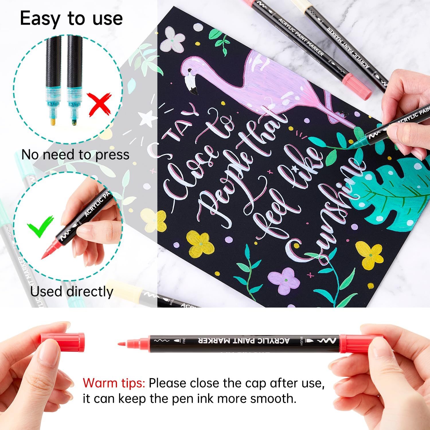 シャトルアート 60色 デュアルチップ アクリルペイントマー - Copic Marker Classic のレビューと価格