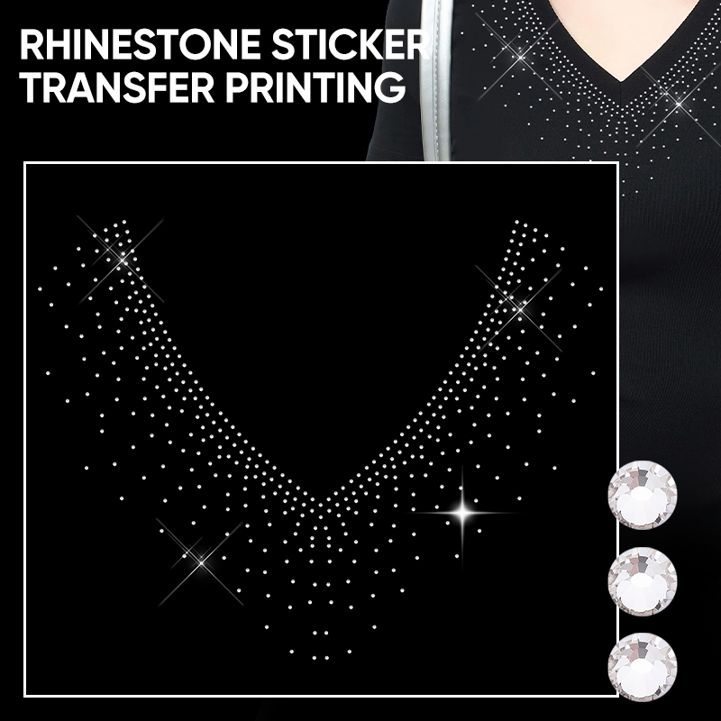 QIAO 1/2/4/6個入り Vネック グリッター ホット - Hotfix Rhinestone Sheet のレビューと価格