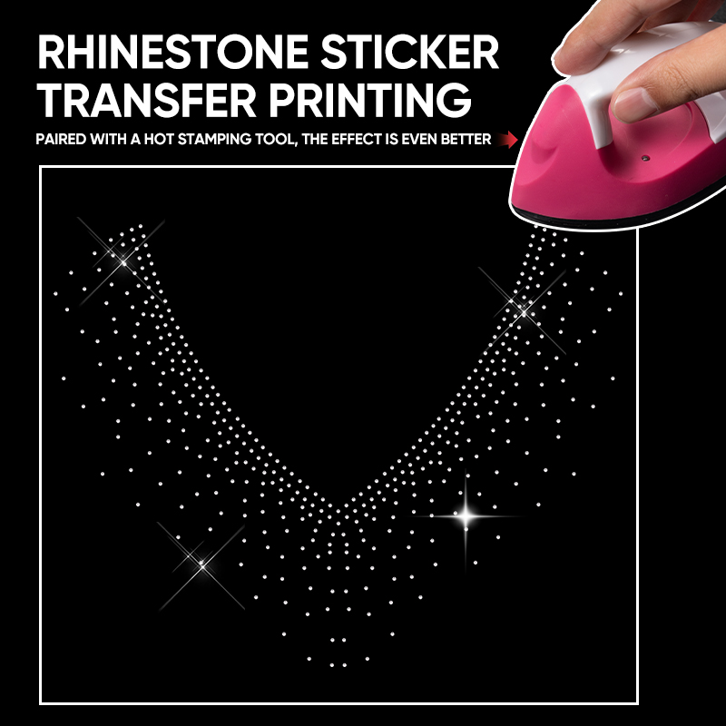 QIAO 1/2/4/6個入り Vネック グリッター ホット - Hotfix Rhinestone Sheet のレビューと価格