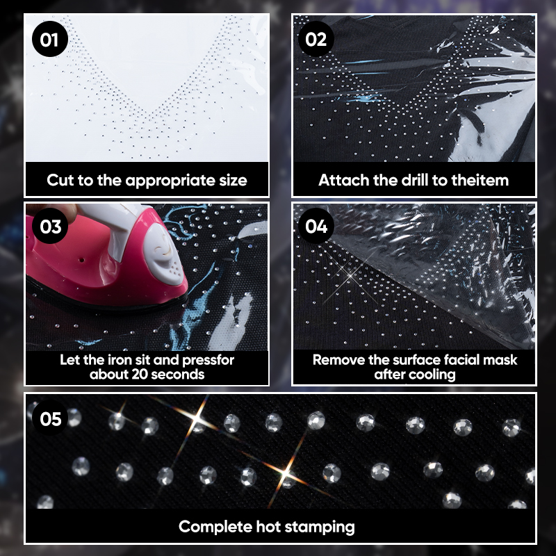 QIAO 1/2/4/6個入り Vネック グリッター ホット - Hotfix Rhinestone Sheet のレビューと価格