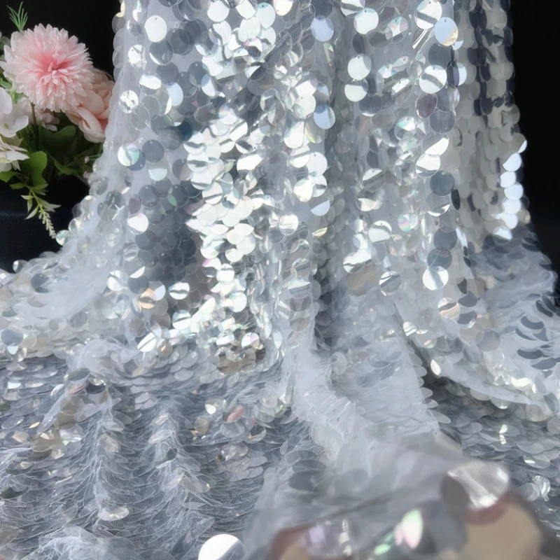 縫製用の暗号化されたクリスタルスパンコール生地,パーティーや - Crystal Mesh Fabric のレビューと価格