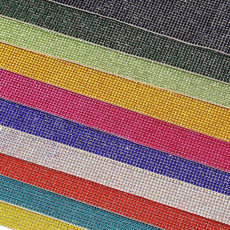 12 × 20 センチメートル自己粘着ラインストーンステッカ - Hotfix Rhinestone Sheet のレビューと価格