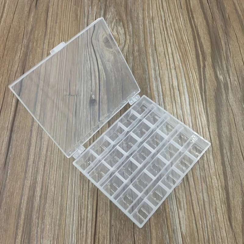 25 ピース/セット空のボビンミシンプラスチックケース収納ボ - Craft Embellishment Storage のレビューと価格