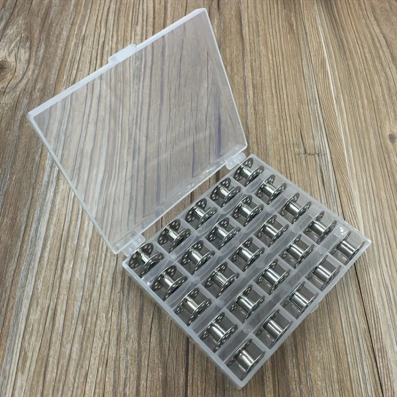 25 ピース/セット空のボビンミシンプラスチックケース収納ボ - Craft Embellishment Storage のレビューと価格