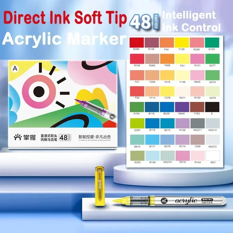把握 120/1 色アクリルマーカーブラシチップペイントペン - Copic Marker Classic のレビューと価格