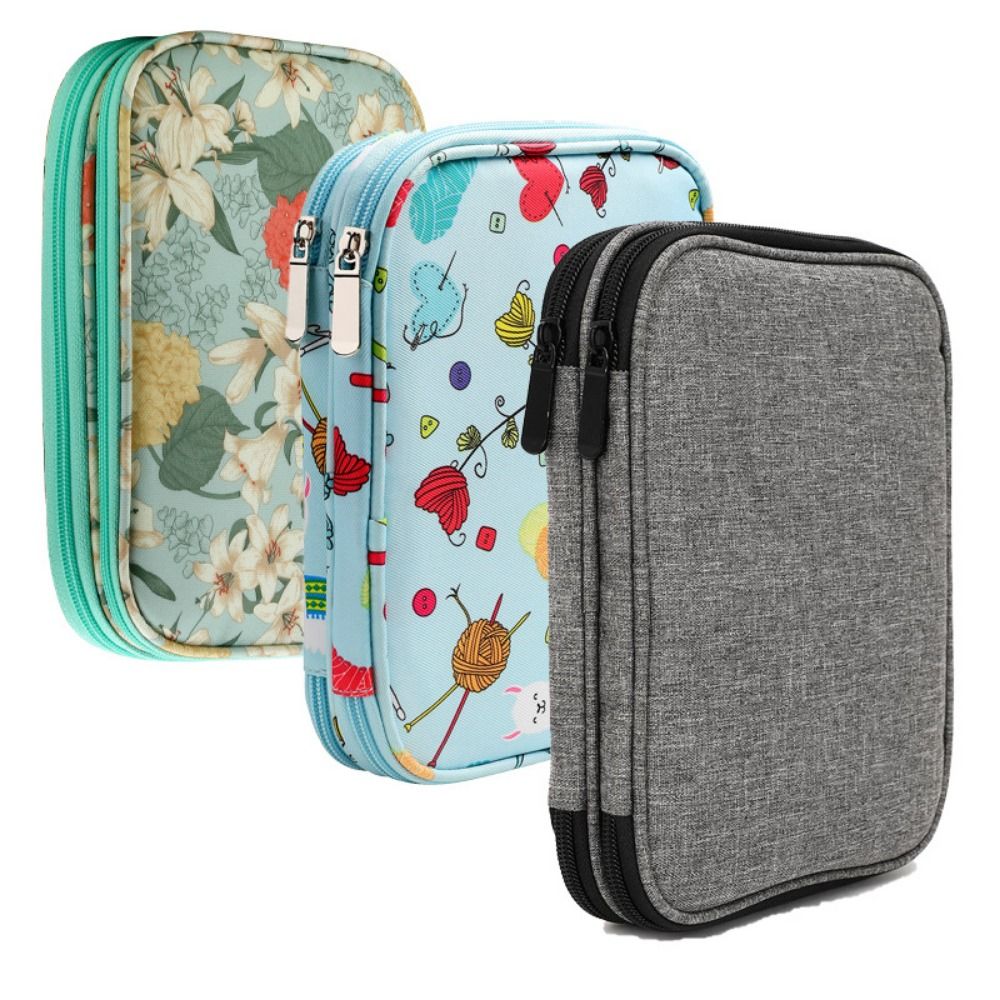 編み針用収納バッグ,ニット針,かぎ針編みのケース,トラベルケ - Craft Embellishment Storage のレビューと価格