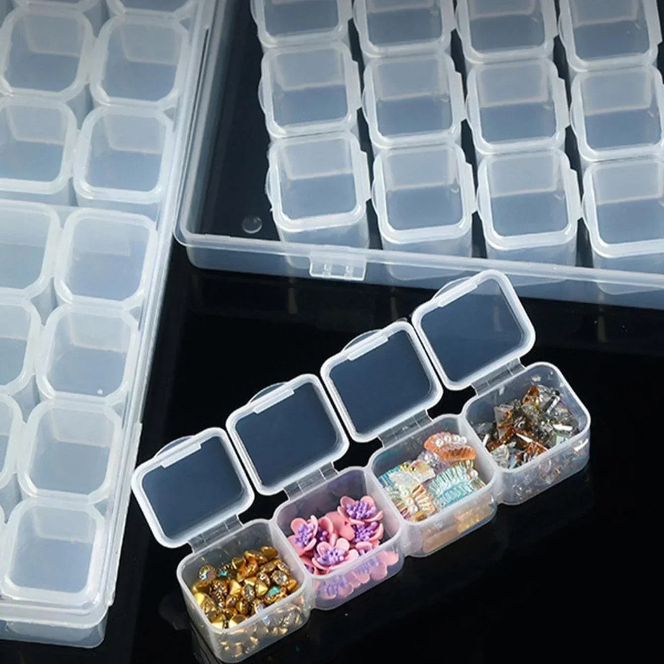 28グリッドダイヤモンドペインティングツール収納ボックス、ダ - Craft Embellishment Storage のレビューと価格